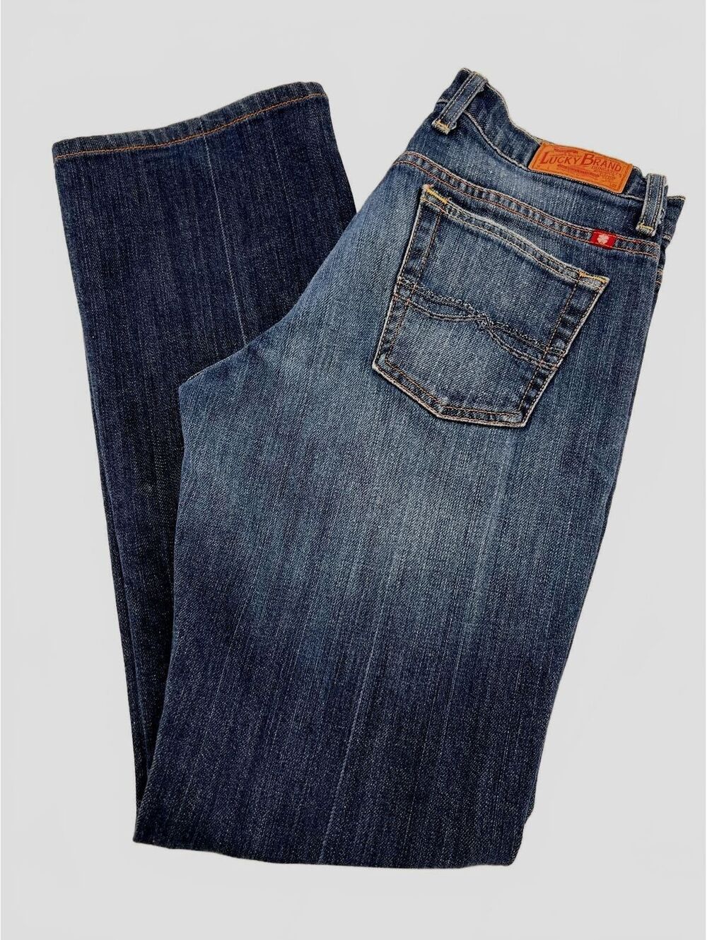 Vintage Lucky Brand New Easy Rider Bootcut Jeans 8/29 Y2K Boho Western 2000s 8